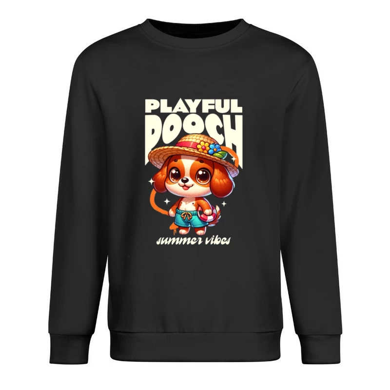 Chien enjoué en style estival Homme Sweat-shirt à enfiler