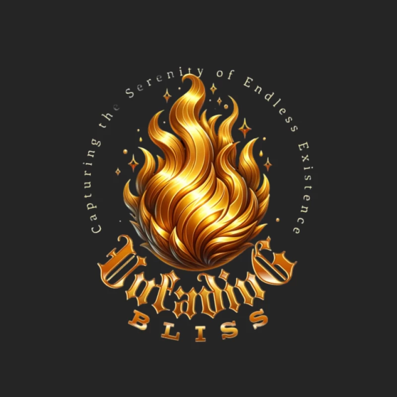 Flammes Dorées de Sérénité Homme Sweat-shirt à enfiler