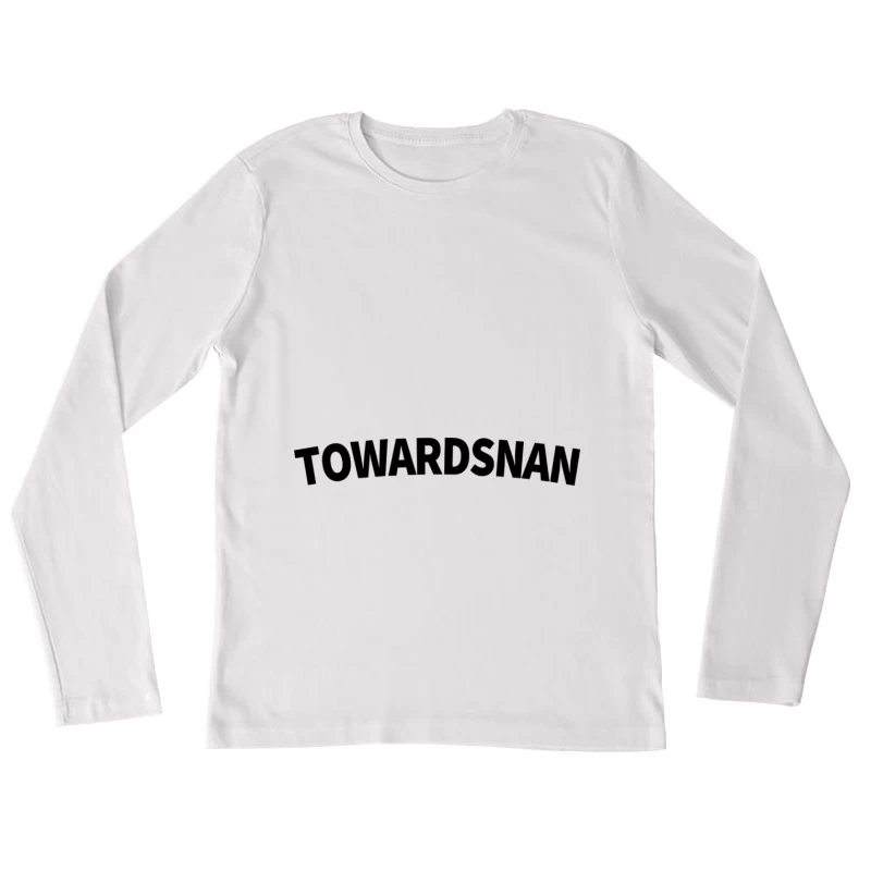 Optische Täuschung Text Damen Langarm T-Shirt