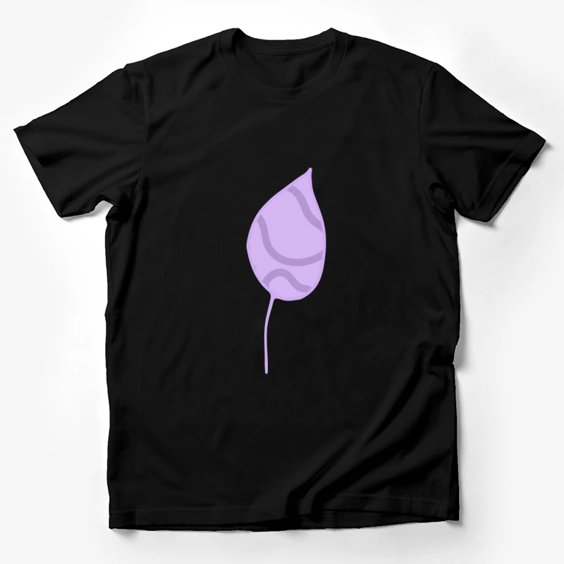 Feuille violette minimaliste Homme T-Shirt