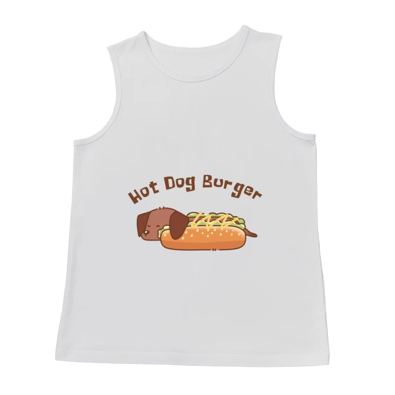 Süßer Hot Dog Burger Design Herren Tanktops