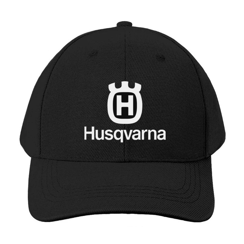 Husqvarna Brand Logo in Black and White Baseball Cap