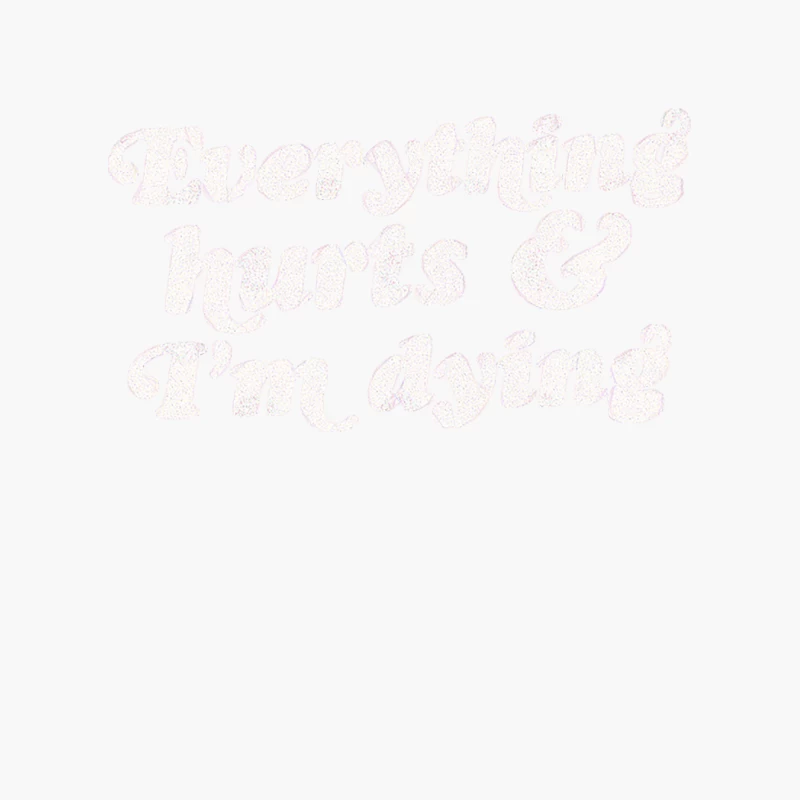 Faded Cursive Text on White Background Cotton Tote Bag