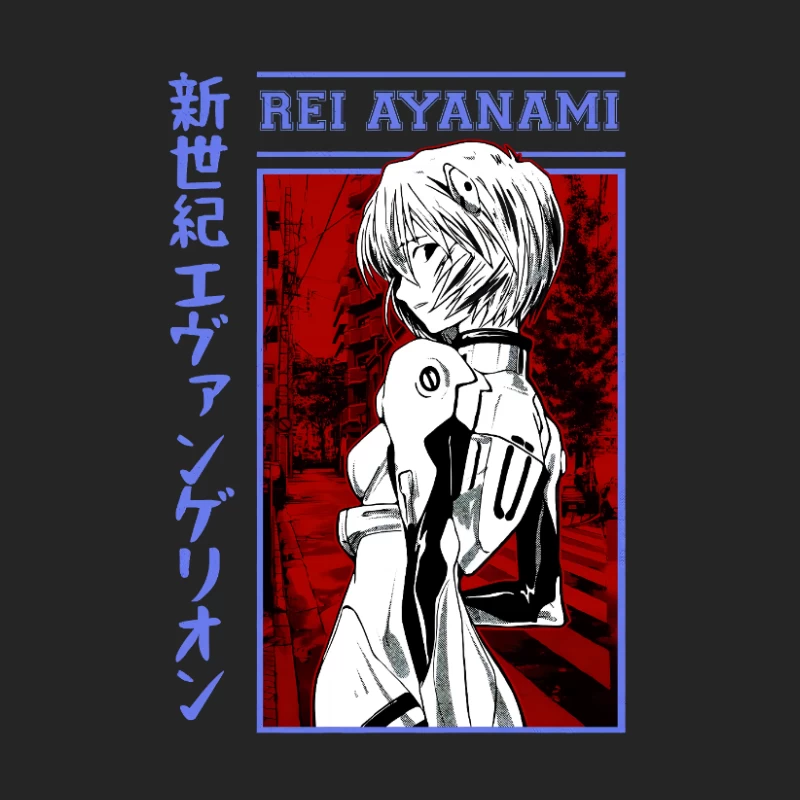 Rei Ayanami im Neon Genesis Evangelion Design Herren Pullover Sweatshirt