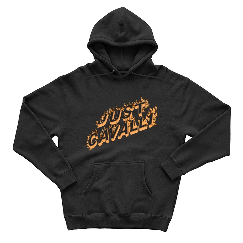 Flammendes Just Cavalli Logo Herren Pullover Hoodie