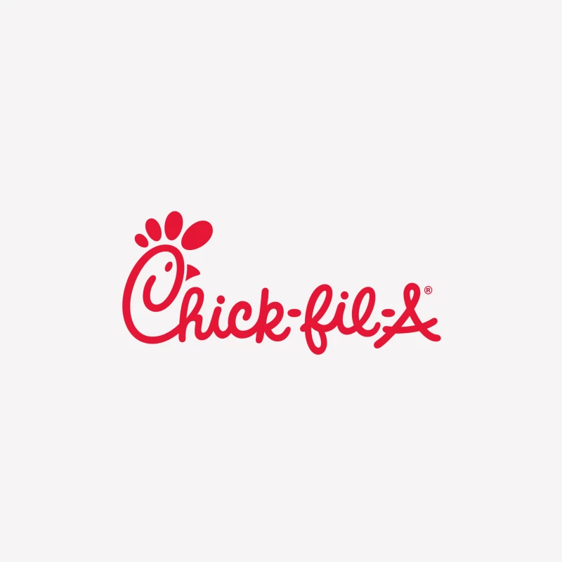 Chick-fil-A Restaurant Chain Logo in Red Male T-Shirt