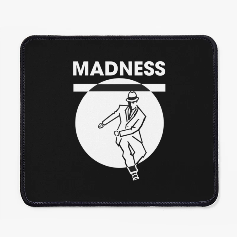 Ska Dance Madness Silhouette Logo Mouse Pad