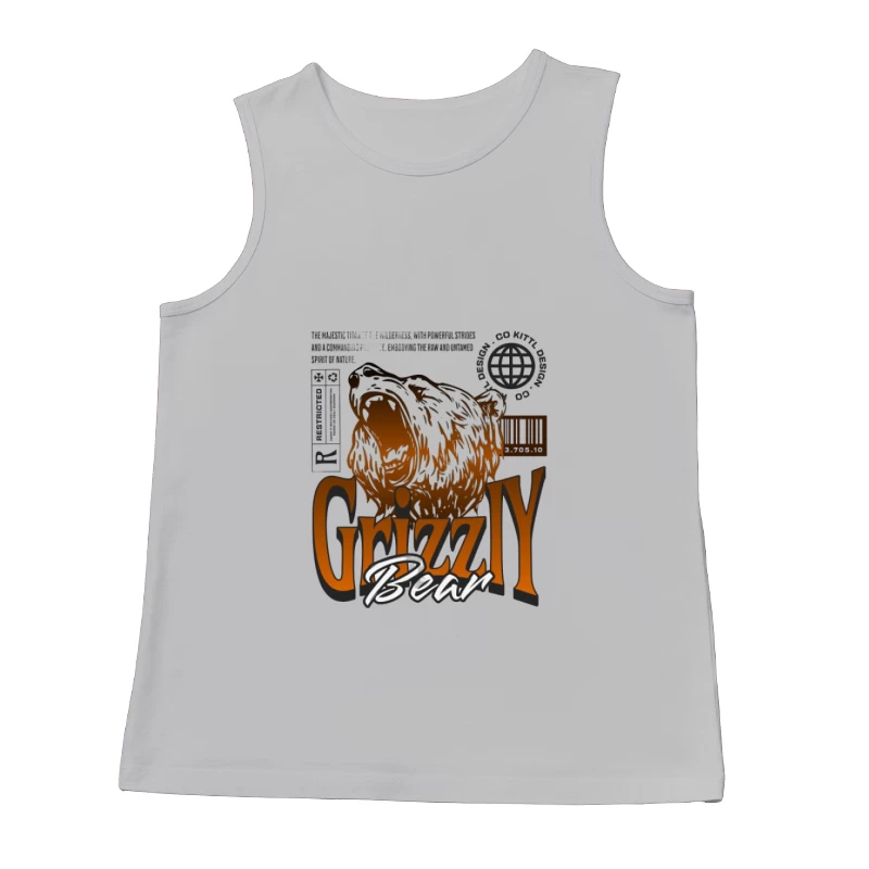 Design graphique d'un ours Grizzly Homme Débardeur