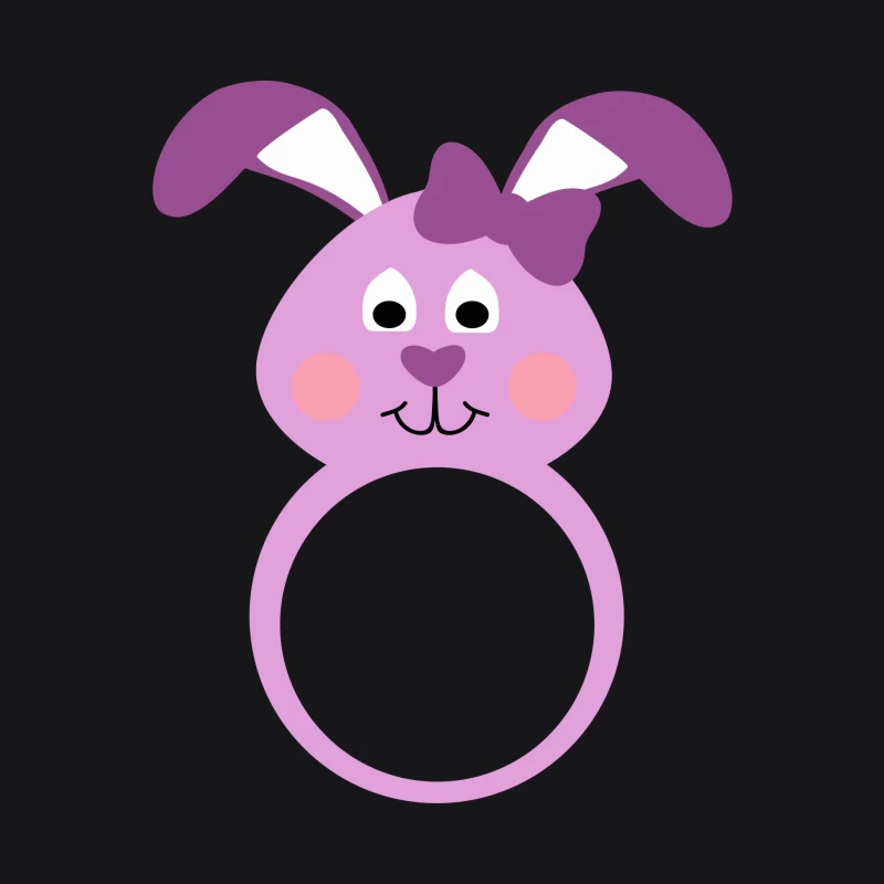 Anneau de lapin mignon violet Femme Sweat à capuche
