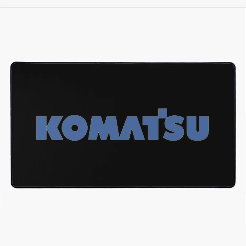 Komatsu Industrial Equipment Company Logo in Blue Desk Mat