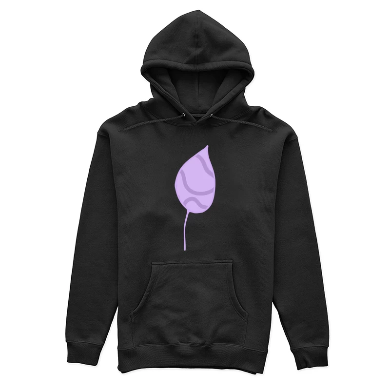 Feuille violette minimaliste Femme Sweat à capuche