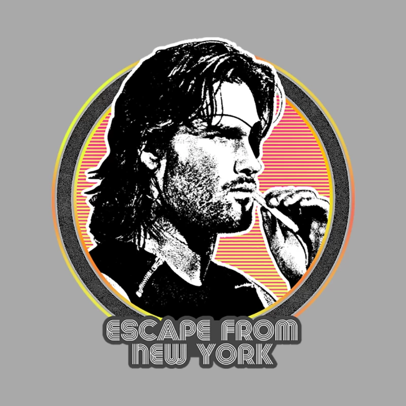 Escape From New York  Retro Look Fan Design Female Pullover Hoodie