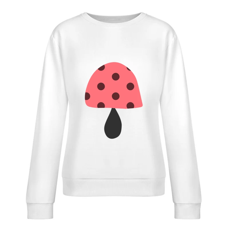 Champignon mignon à pois rouges Femme Sweat-shirt à enfiler