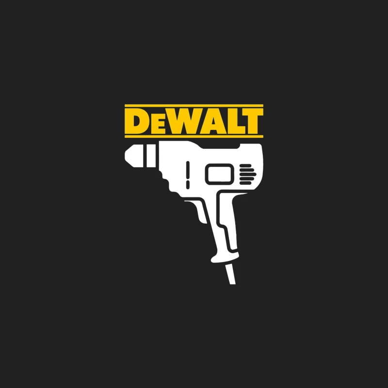 DeWalt Power Tool Drill Silhouette Design Bucket Hat