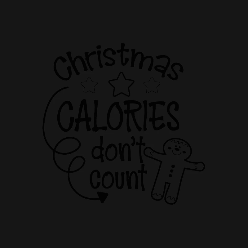 Calories de Noël amusantes Femme T-Shirt