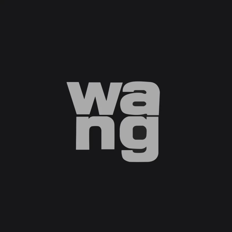 Minimalistisches WANG-Logo-Design Herren Pullover Hoodie