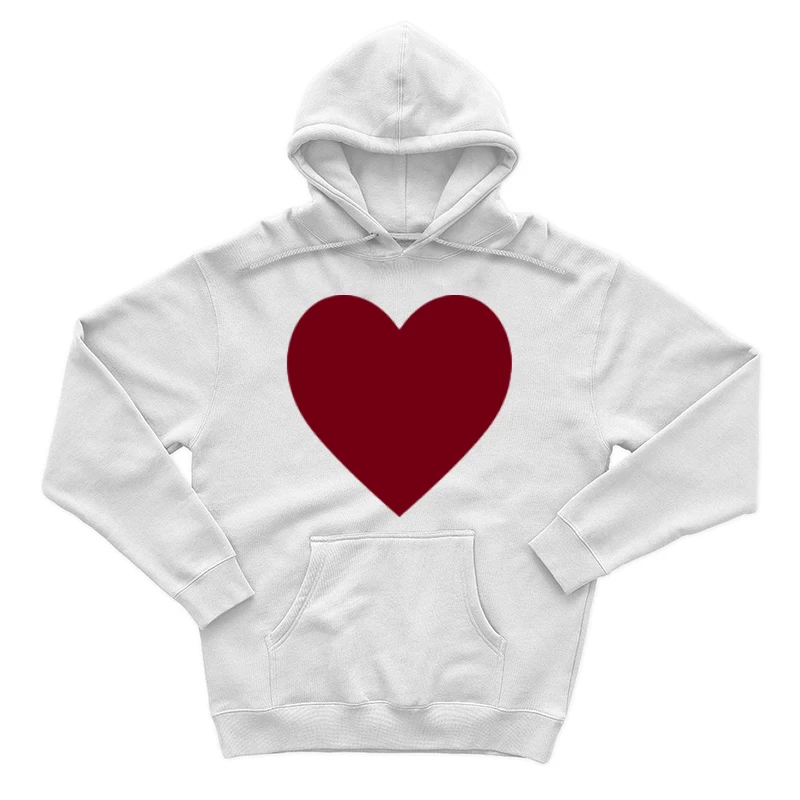 Rotes Herz Symbol Herren Pullover Hoodie