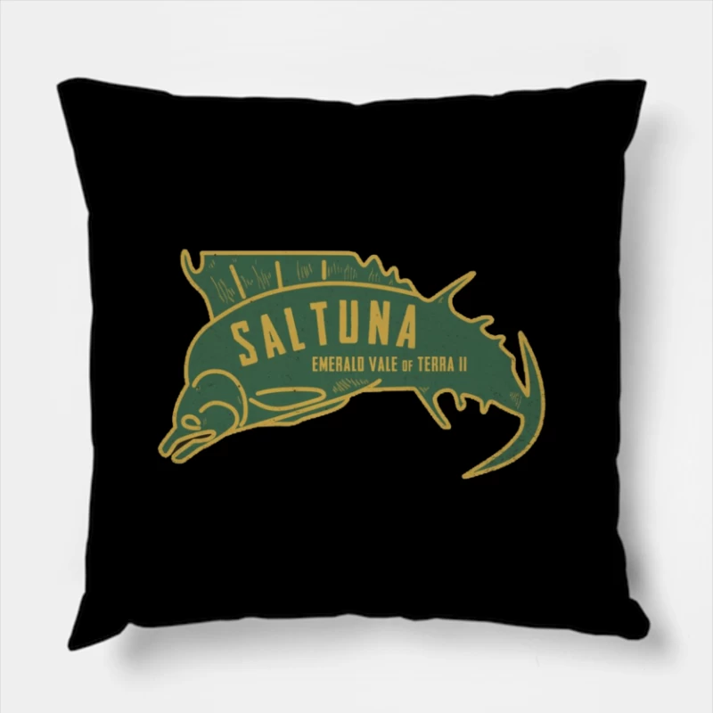 saltuna Logo Throw Pillow