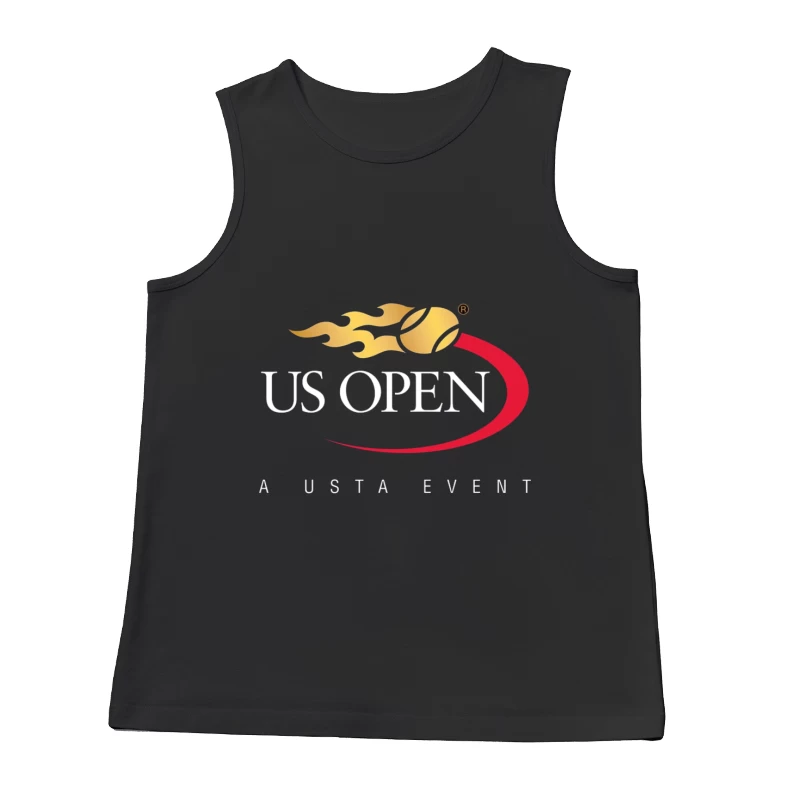 US Open Tennis Championship Tournament Logo Design Male Tank Top