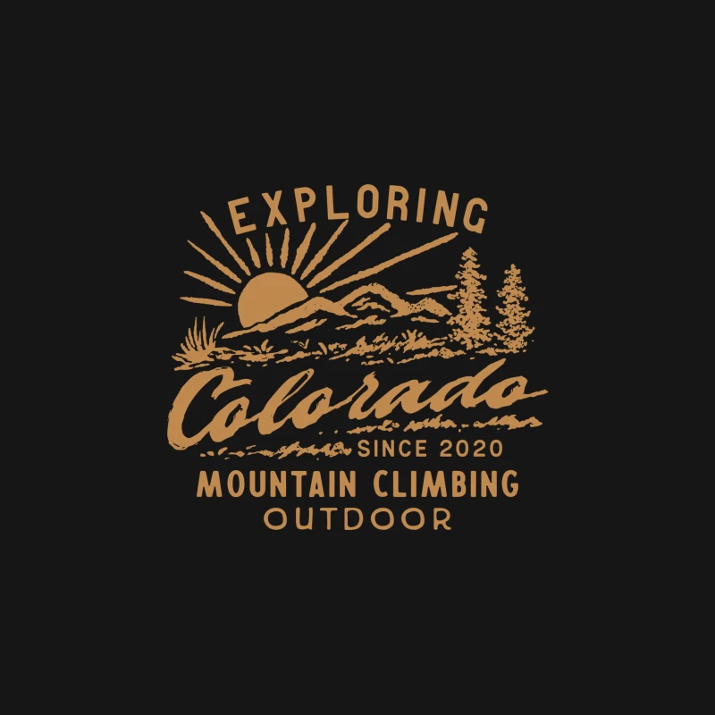 Erkundung von Colorado Bergsteigen Herren Langarm T-Shirt