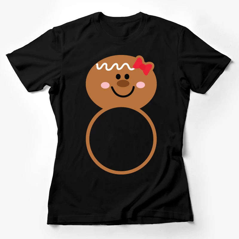 Bonhomme en pain d'épices avec ruban Femme T-Shirt