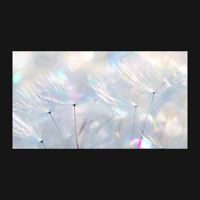 Dreamy Dandelion Macro in Soft Pastel Bokeh Desk Mat