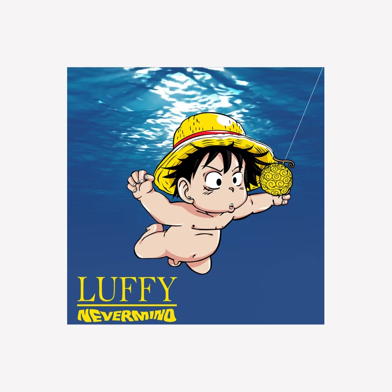 Luffy Nevermind Male T-Shirt