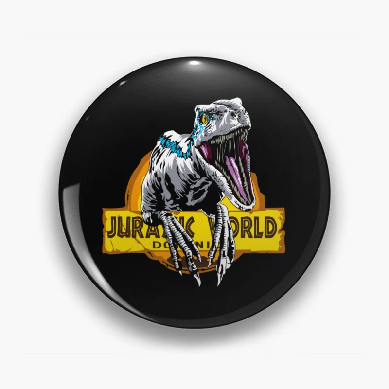 Jurassic World Velociraptor Logo Pin