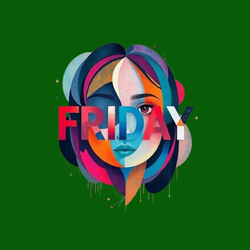 Colorful Friday Artwork Pin