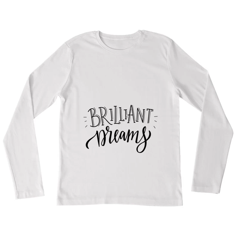 Rêves Brillants Femme Manches Longues T-Shirt