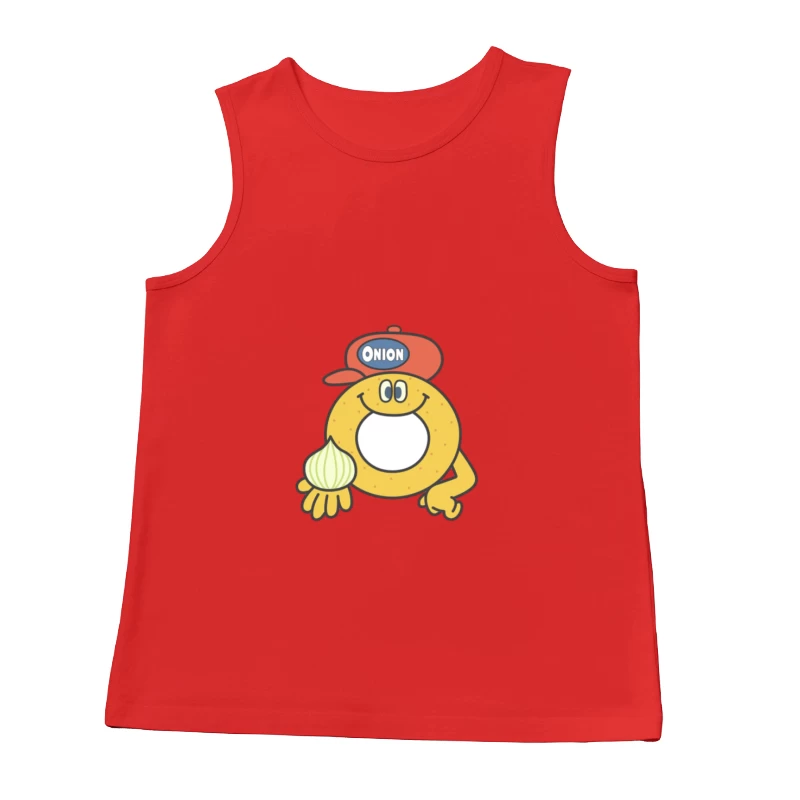 Mascotte joyeuse avec oignon Homme Débardeur