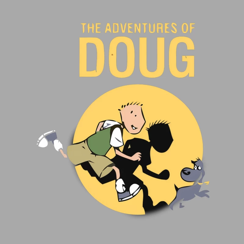 The Adventures of Doug - Classic 90s Animated Series Logo Female Pullover Hoodie