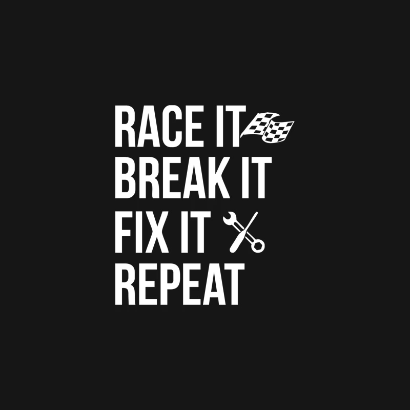 Race It Break It Fix It Repeat Desk Mat