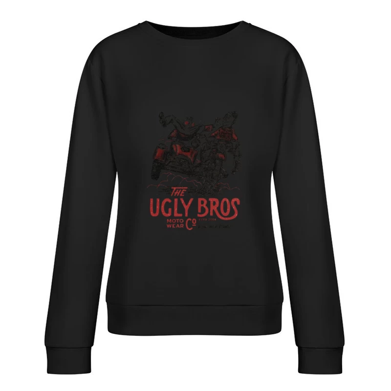 Motorrad-Abenteuer mit Ugly Bros Damen Pullover Sweatshirt