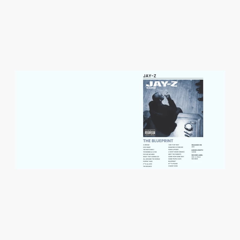 Jay-Z's Iconic Album Cover: The Blueprint of Hip-Hop History Coffee Mug
