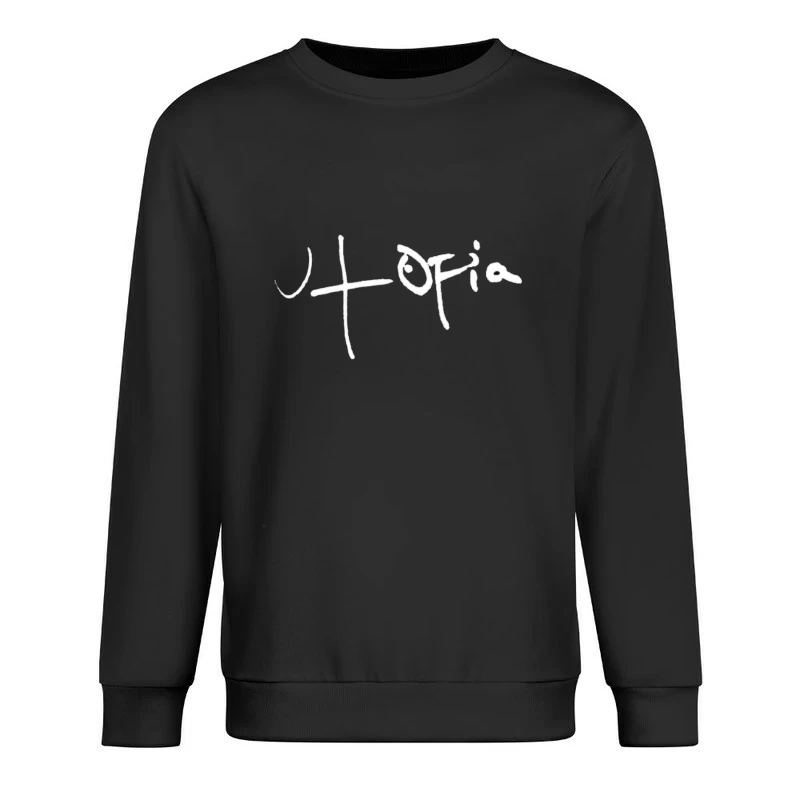 Simple Abstract Line Drawing Male Pullover Sweatshirt