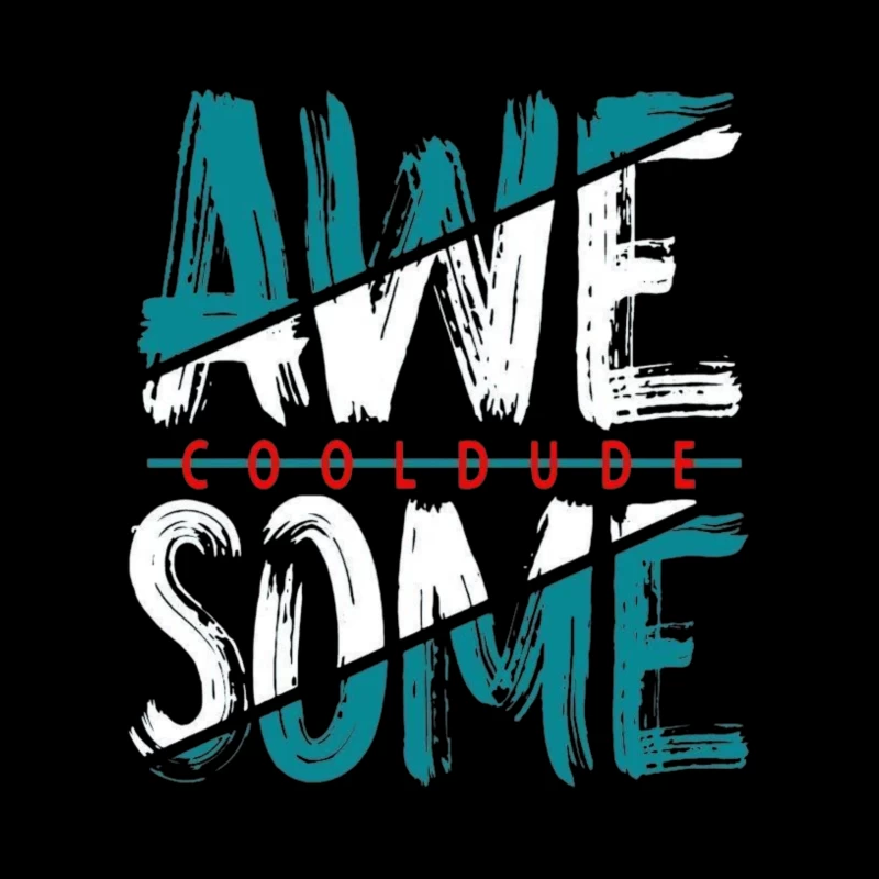 Awesome Cool Dude Graphic Throw Pillow