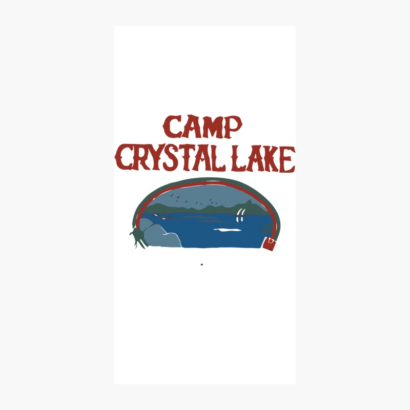 Vintage-Style Camp Crystal Lake Horror Movie Logo iPhone Case