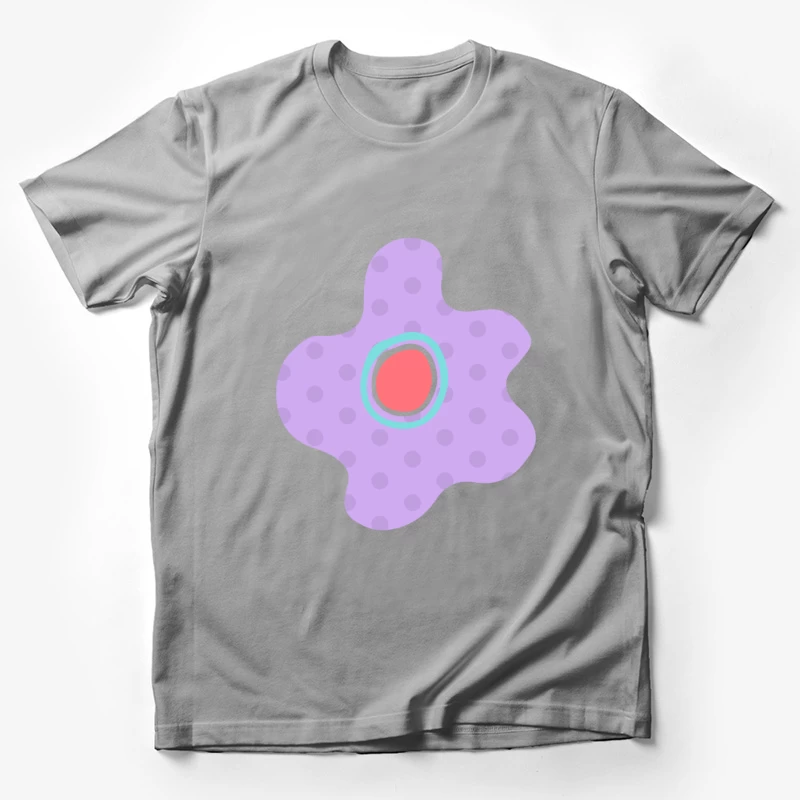 Design abstrait en violet avec polygones Homme T-Shirt