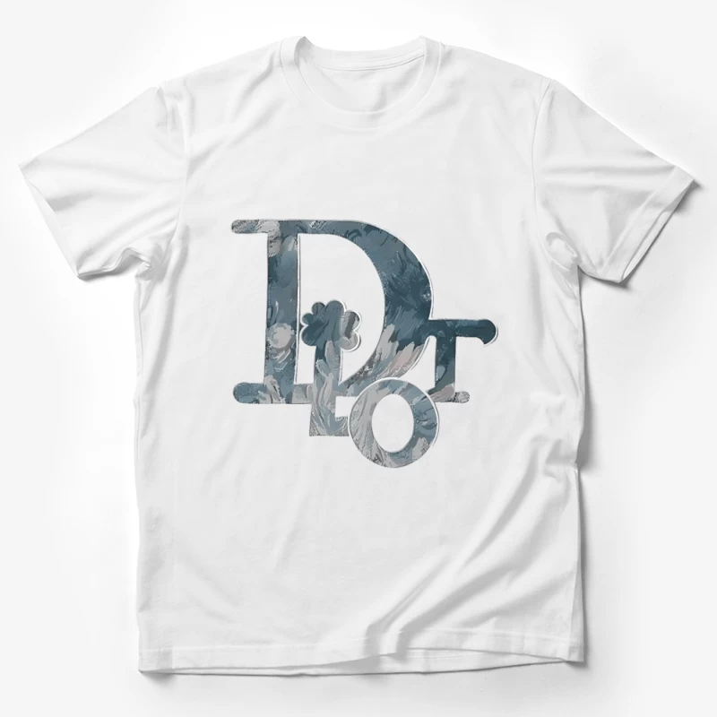 Abstraktes Logo mit Kleeblatt Herren T-Shirt