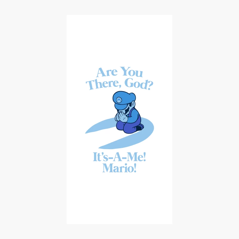 Mario's Humorous Prayer: Video Game Meets Religion iPhone Case