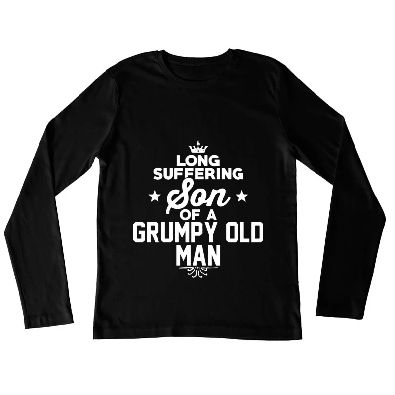 Fils d'un vieil homme grincheux Femme Manches Longues T-Shirt