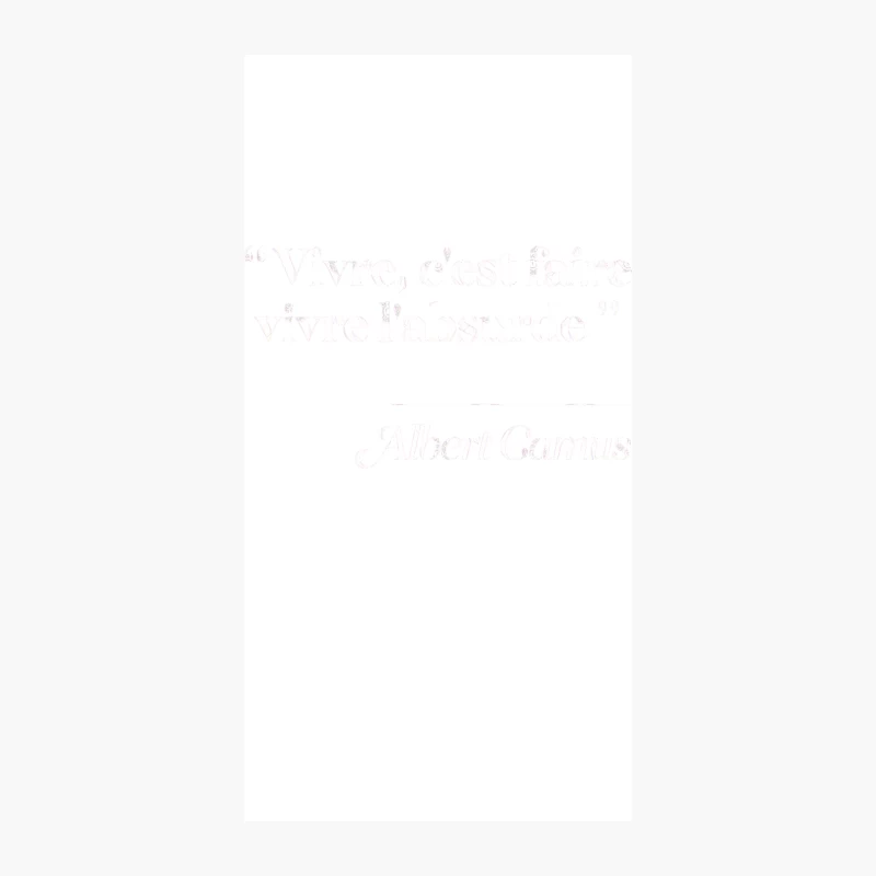 Albert Camus Quote - Typography Design iPhone Case