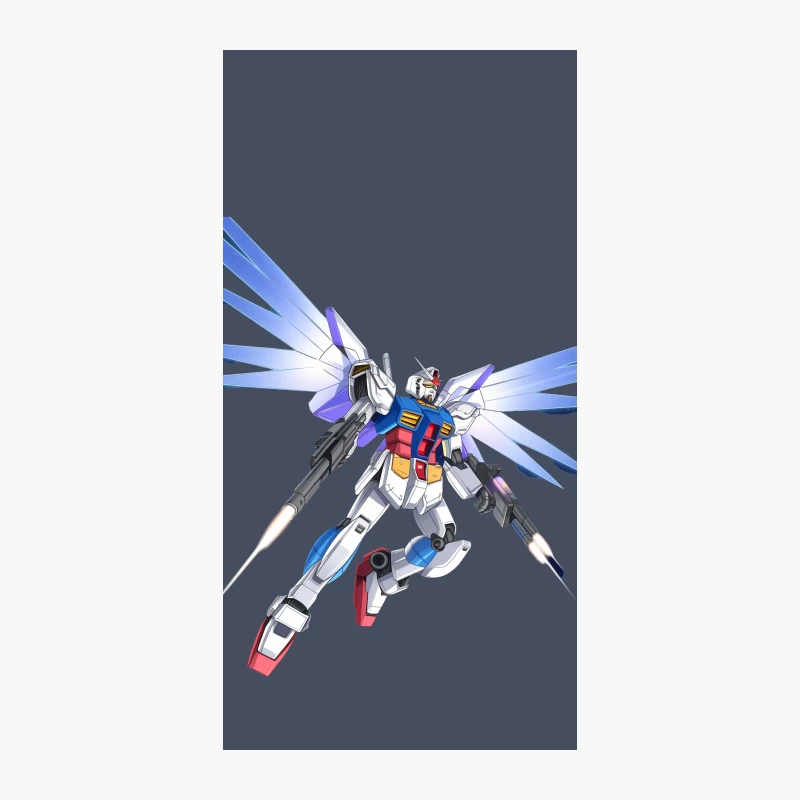 Winged Gundam Mecha Robot from Anime Sci-Fi Series iPhone Case