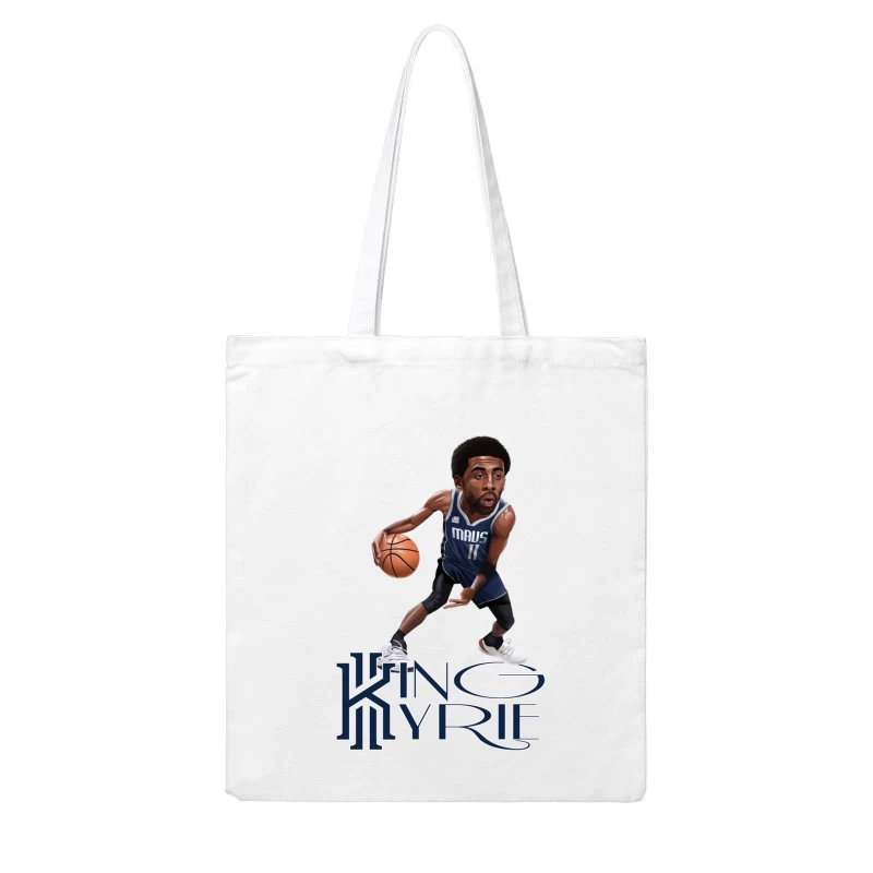 Dallas Mavericks - Kyrie Irving - KING KYRIE Cotton Tote Bag