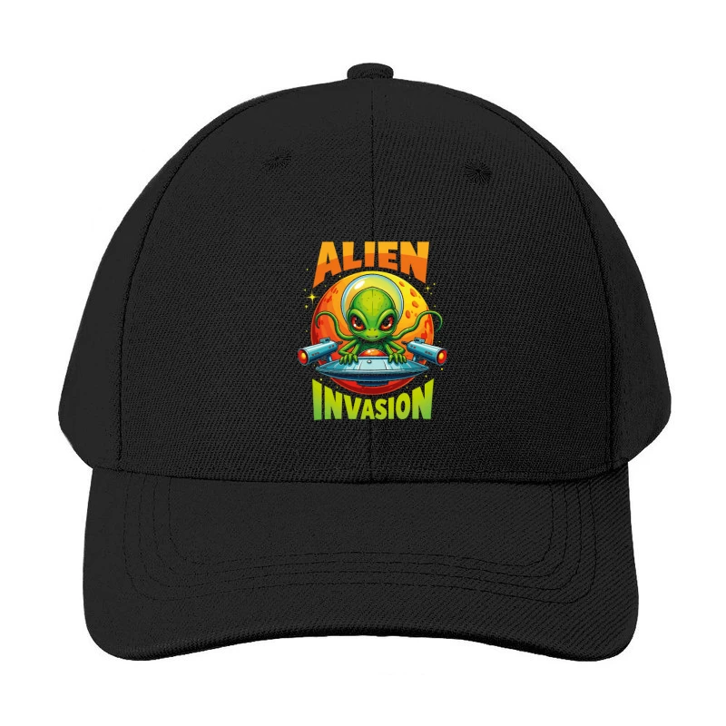 Retro Pixel Alien Invasion – Vibrant 8-bit Extraterrestrial Style! Baseball Cap