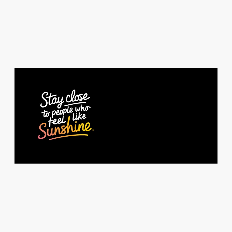 Cheerful Sunshine Gradient Typography Coffee Mug