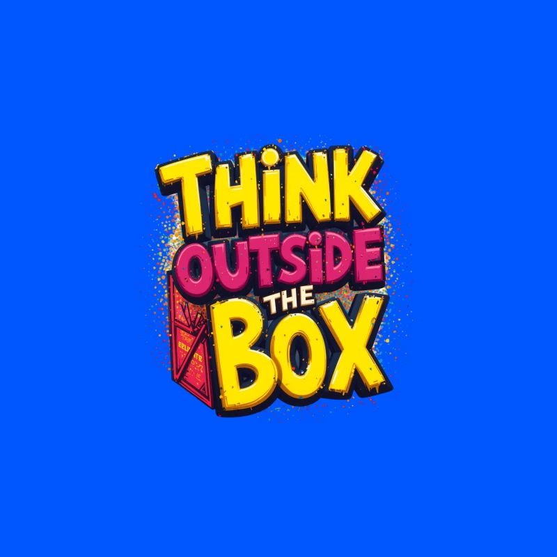 Think Outside the Box Design Travel Mug