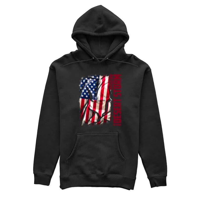 Drapeau Américain Déchiré - Opération Desert Storm Femme Sweat à capuche