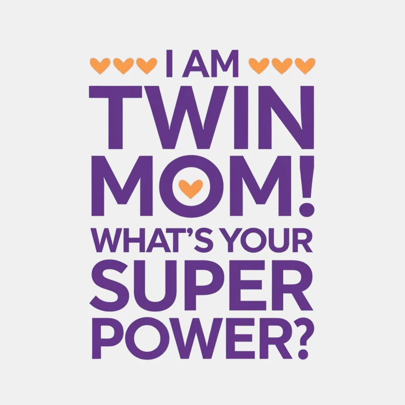Twin Mom's Superpower: Celebrating Motherhood with Bold Typography Male Tank Top